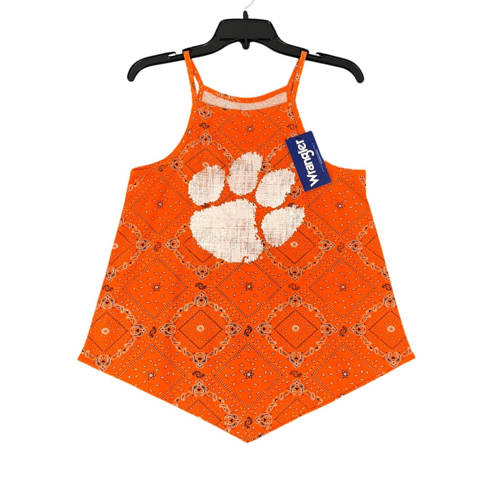 Clemson Tigers Bandana Paw Tank Women S Wrangler‎ Collegiate Game Day Licensed